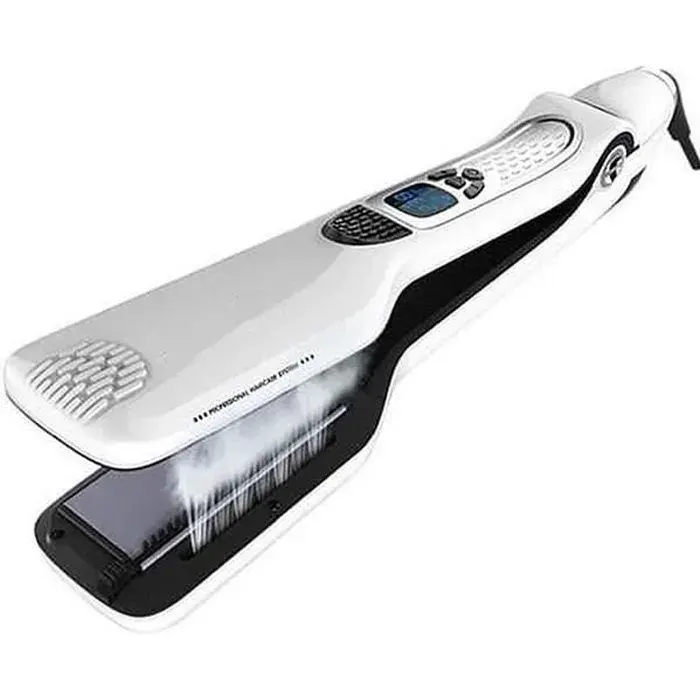 Fer lisser vapeur cheveux Lisseur de salon professionnel - Plaques double technologie - Lissage longue dure LISSEUR