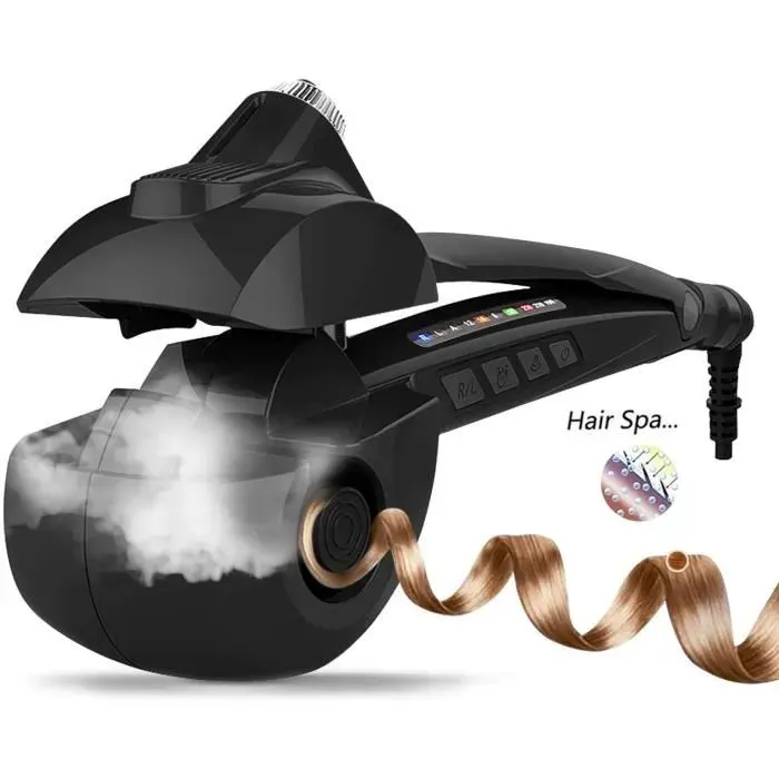 Fers à Boucler Professionnel iFanze® Fer à friser électrique Frisoir Cheveux Curleur Machine Automatique à Vapeur Pulvérisation
