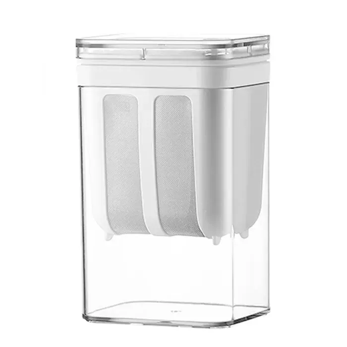 Filtre à Yaourt 1100ml MLBQ avec Séparateur de Lactosérum en Acier Inoxydable 304 - Blanc