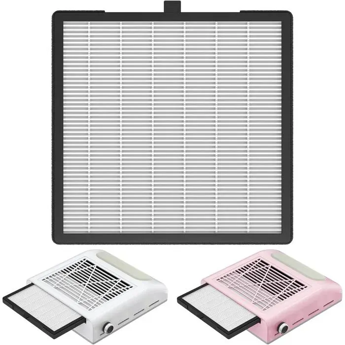 Filtre aspirateur à ongles haute densité réutilisable - écran nail art lavable pour manucure et collecteur poussière machine