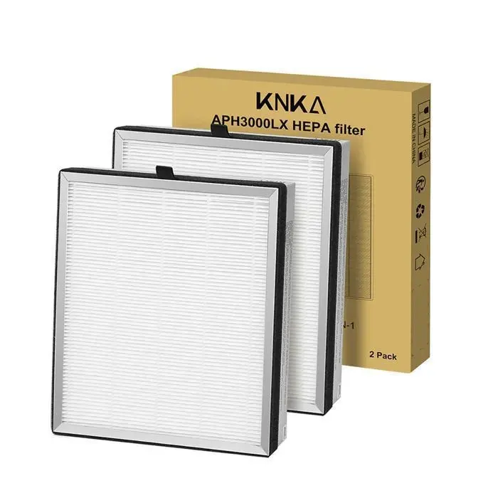 Filtre pour purificateur dair - KNKA - APH3000 - Pack de 2 - HEPA 9997% - Charbon actif