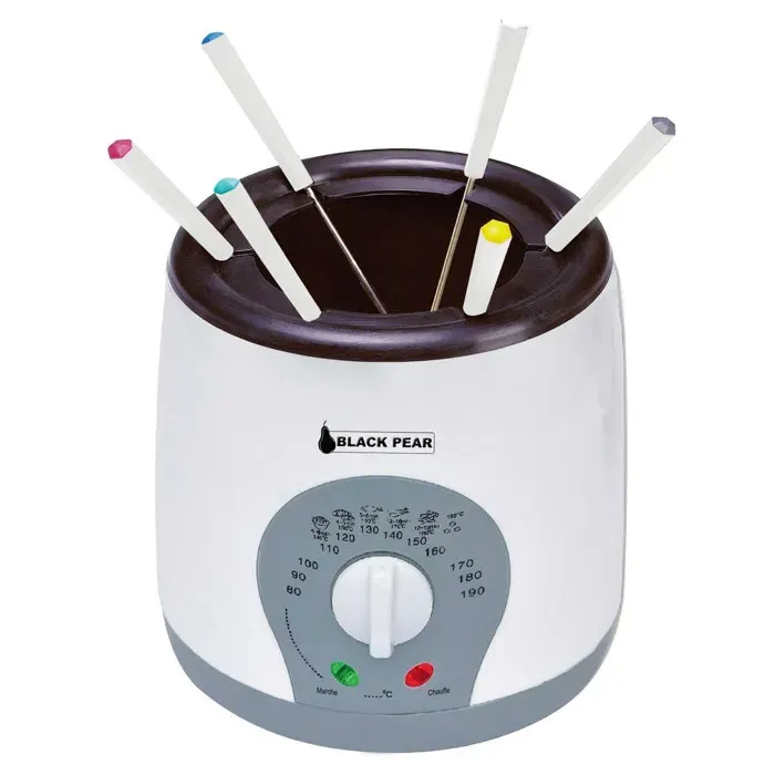 Fondue-Friteuse électrique - 1L - 800W - 6 personnes - Blacpear BFR090