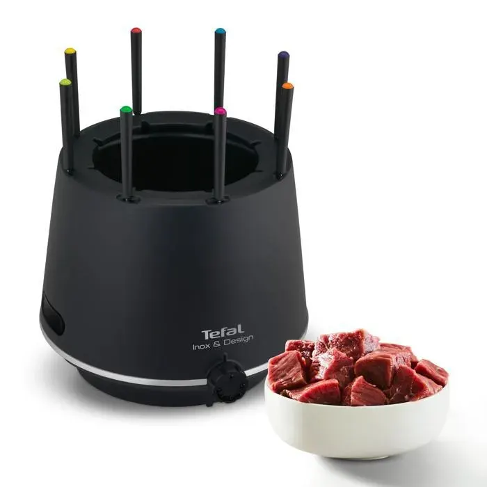 FONDUE INOX&DESIGN NOUVELLE GÉNÉRATION Tefal EF265812 avec socle isolant