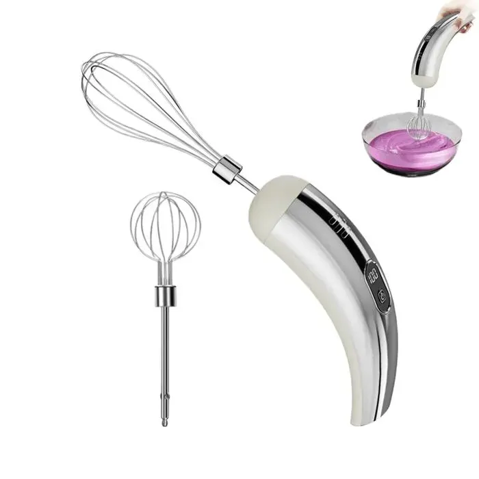 Fouet Électrique Sans Fil Batteur Rechargeable 5 Vitesses Main Avec Fouets En Acier Inoxydable Mixeur Sans Fil À Batt Aucuneary