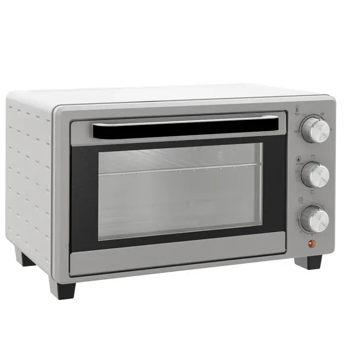 Four 21L100°C-230°C 1 Horlogeavec 3 modes de cuissonChassis à filPlaque arrièreAcier inoxydable46L x 385B x 29H cm Argent