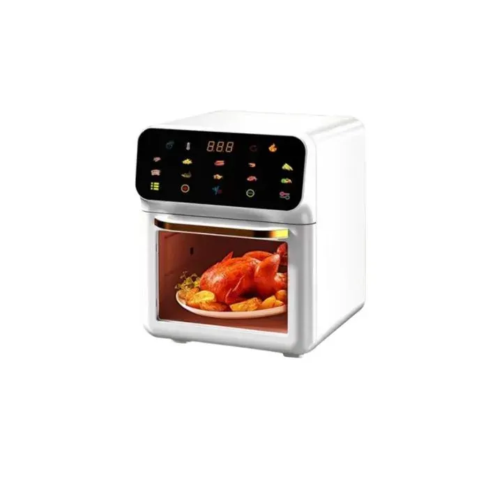 Four à air chaud 22L multifonction friteuse sans huile avec écran tactile et fenêtre transparente