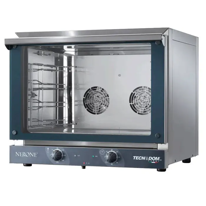 Four à convection électromécanique - TECNODOM - 4 Niveaux GN 1/1 - 30–280°C - 315 kW - Porte basculante
