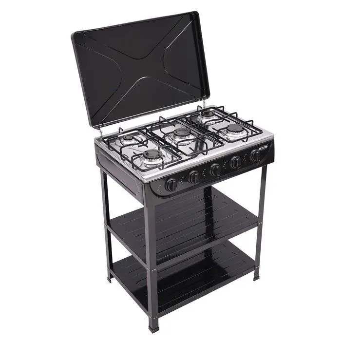 Four à gaz de cuisine 25KW par brûleur Four à gaz naturel indépendant avec 2 niveaux détagère