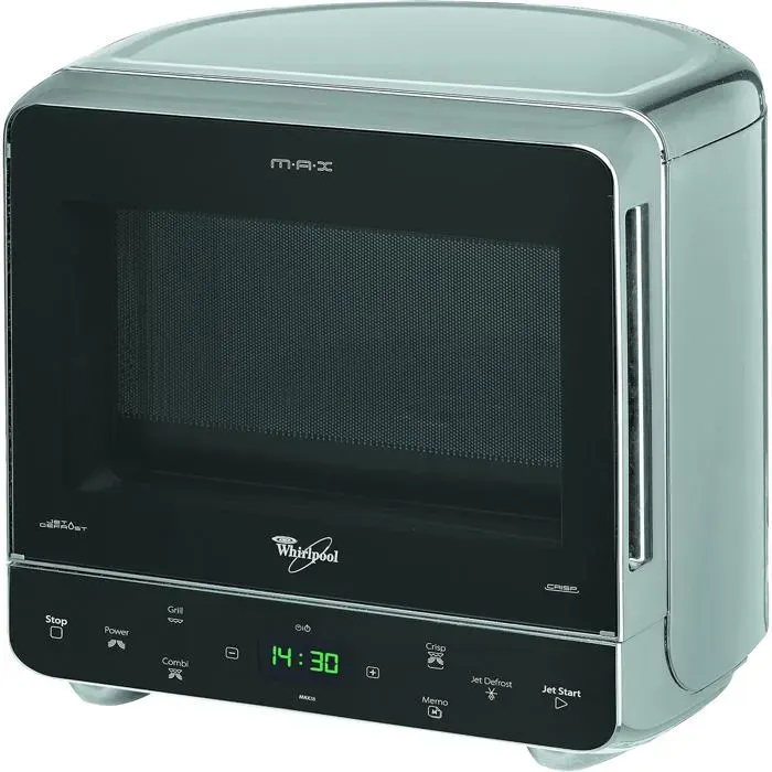 Four à micro-ondes argenté - Whirlpool - MAX 38 SL - 700 W - 13 l - Autonome - Acier inoxydable - Fonction Jet Start