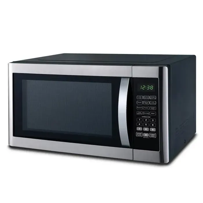 Four à micro-ondes autoportant multifonctionnel Smad avec grill - Noir - 42L-553*465*327 mm