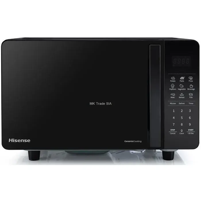 Four à micro-ondes compact noir - Hisense - 700 W - 20 l - Commande électronique - Affichage numérique