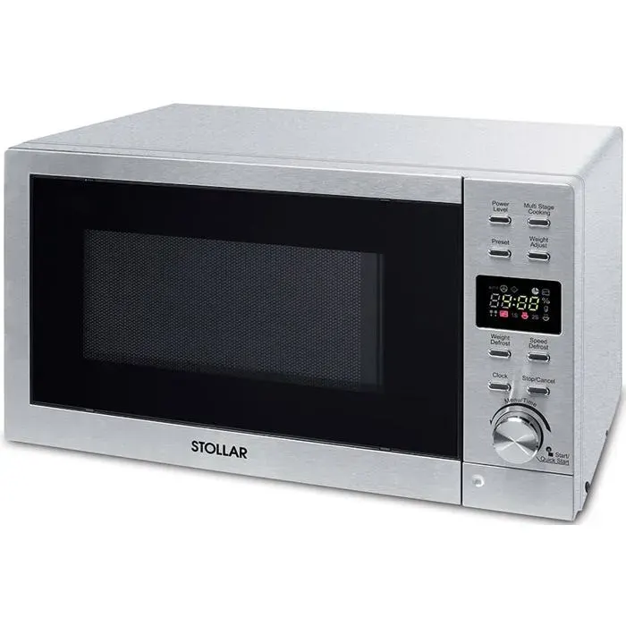 Four à micro-ondes compact - Stollar - 20 l - 700 W - Commande électronique - Décongélation automatique