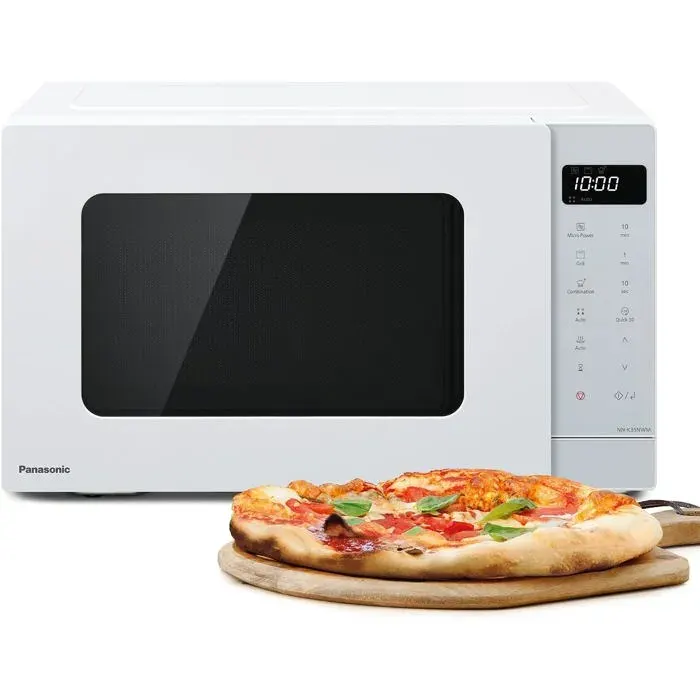Four à micro-ondes gril blanc - Panasonic - 24 litres - 900 W - 8 programmes automatiques - Cuisson combinée — coloris Blanche