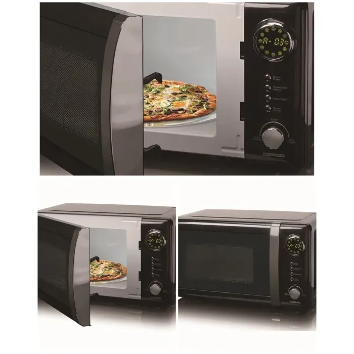 Four à micro-ondes - LIVOO - Rétro Vintage - 20 L - 700 W - Affichage LED