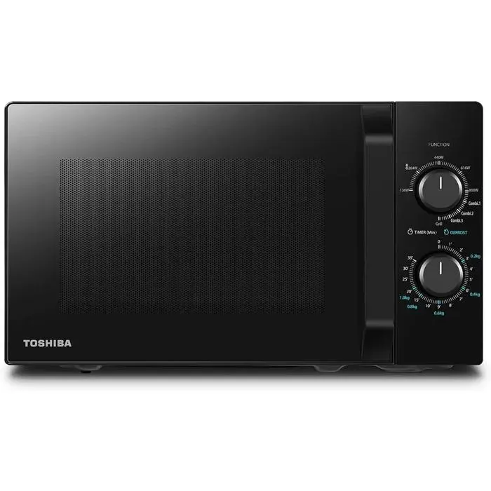 Four à micro-ondes noir avec gril - Toshiba - 20 L - 800 W - 1000 W - Cuisson combinée - 9 niveaux de puissance