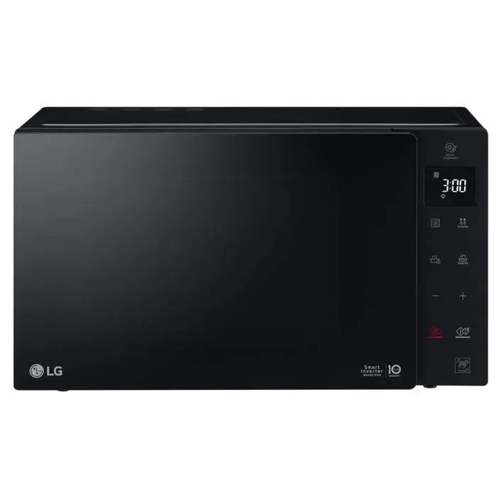 Four à micro-ondes noir - LG - 25 l - 1000 W - Commande électronique - Affichage numérique - Décongélation automatique — coloris Noire