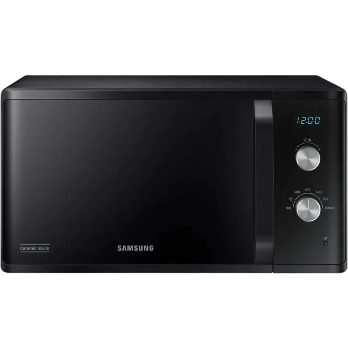 Four à micro-ondes noir - Samsung - 800 W - 23 l - Cuisson automatique - Décongélation automatique - Affichage numérique — coloris Noire