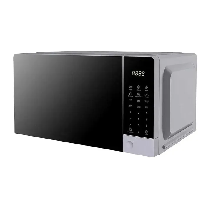 Four à Micro-Ondes Numérique 20L 700W avec Gril 900W et 6 Menus Automatiques SWISS HAUS Argent