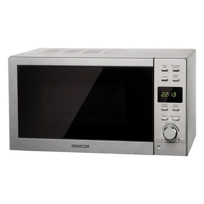Four à micro-ondes Sencor SMW 6022 - Comptoir - 20 L - 800 W - Acier inoxydable - Gauche