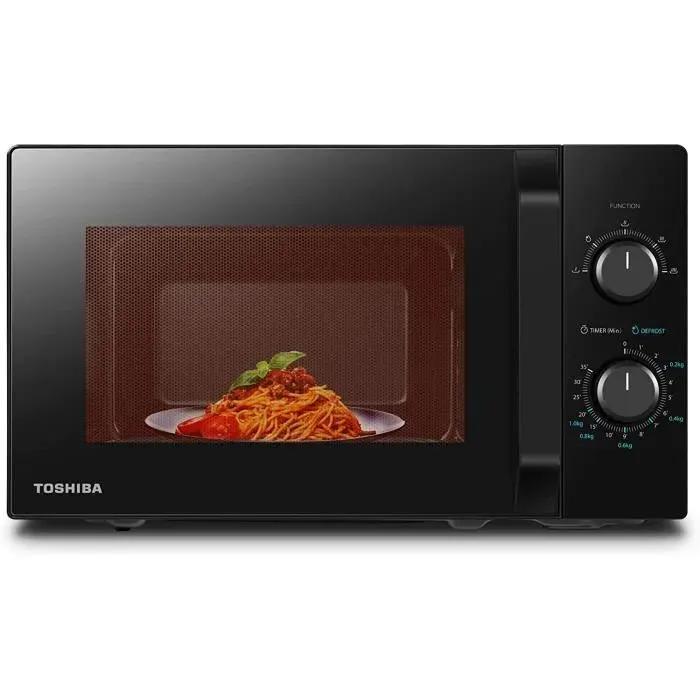 Four à Micro-Ondes - TOSHIBA - MW2-MM20PF(BK) - 20 L - 800W - Décongélation Facile