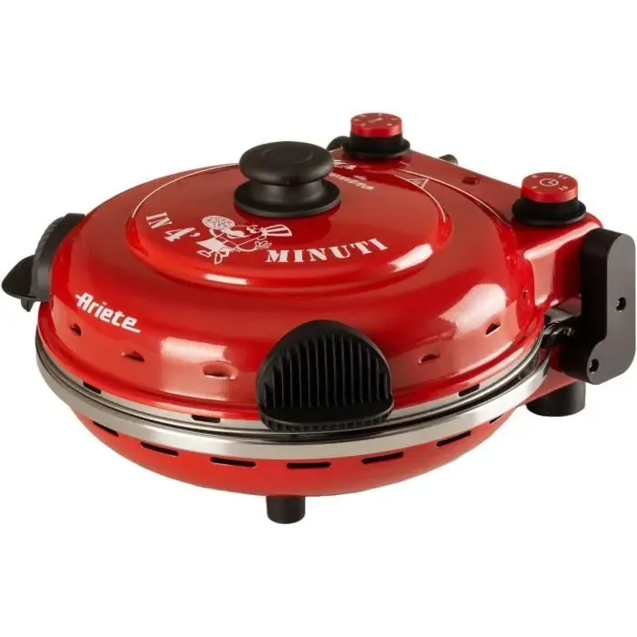 Four à pizza - ARIETE - 919 - Température maximale 400°C - 1200W - Plaque réfractaire 32 cm