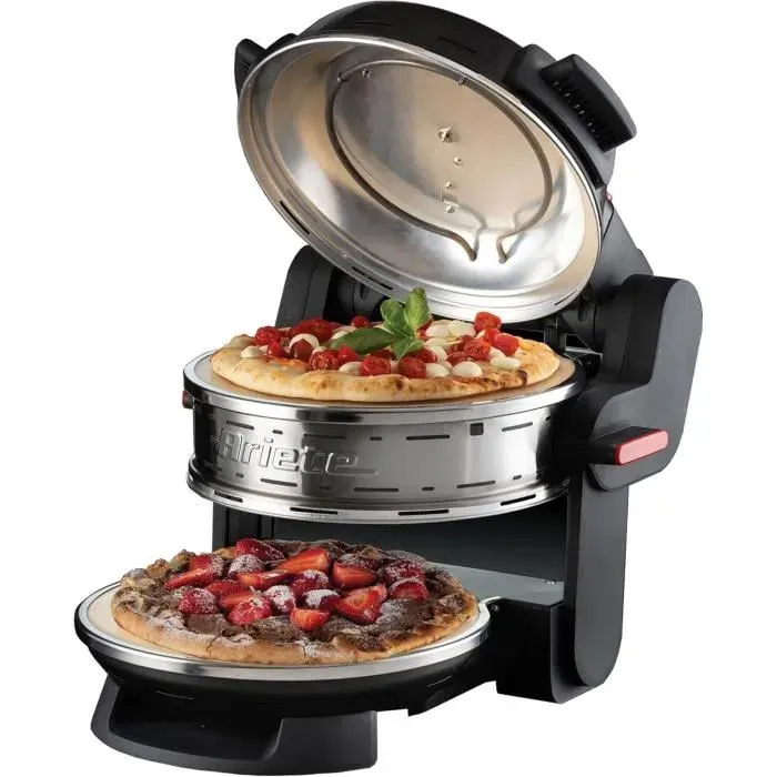 Four à Pizza - ARIETE - 927 - Double - 400°C - 2300W - 5 Niveaux de Cuisson