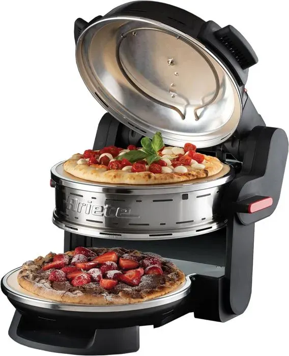 Four À Pizza - Double 927 - 5 Niveaux De Cuisson - 2 Plaques Réfractaires - 2300 Watts
