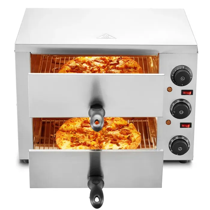 Four à Pizza - DUOKU - FY-P0-2 - 12 Pouces - 1700 W - Température 50-350℃