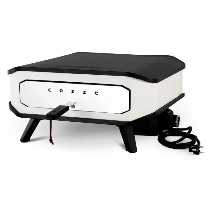 Four à pizza électrique - COZZE - 13 - 90356 - 2200 W - 605 x 605 x 305 cm - Noir / Blanc