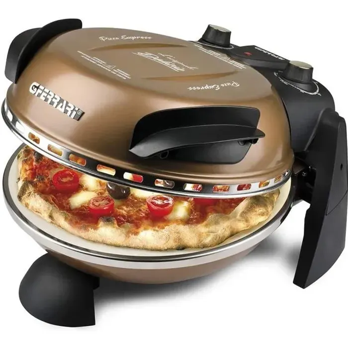 Four à Pizza - G3Ferrari - Delizia - 1200W - Acier inoxydable - Cuivre