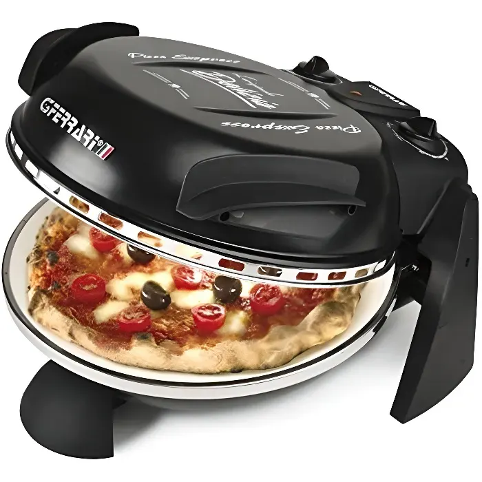 Four à pizza G3Ferrari Delizia - Noir - 1200W - Température max 390°C - Minuterie