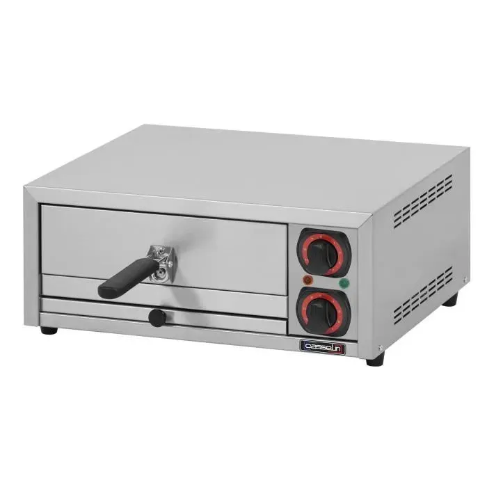 Four à pizza - Snack - Acier inoxydable - 1750 W - Thermostat 50-300°C - Minuterie 15 min