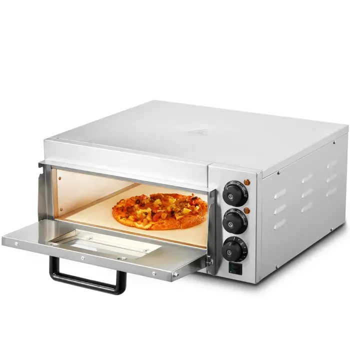 Four à pizza - VEVOR - FY-1EP-1 - Acier inoxydable - Pierre de cuisson - 50-350°C