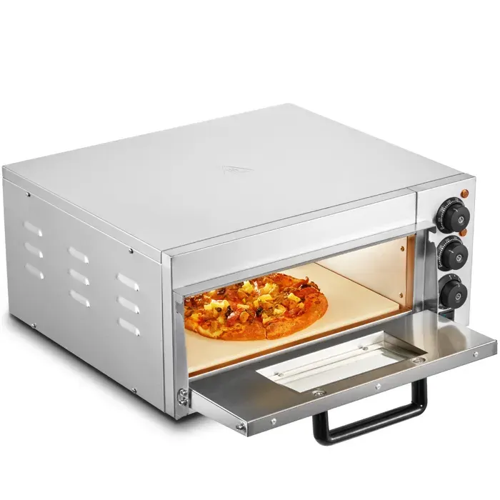 Four à pizza - VEVOR - FY-EP-1 - Pierre réfractaire & poignée - 50–350°C - 515x560x267 mm