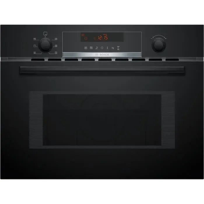 Four combiné micro-ondes Encastrable - BOSCH SER4 - CMA583MB0 Noir - Vol four: 44l - 5 modes de cuisson -H454xL594xP570mm