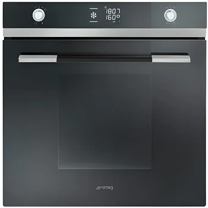 Four combiné - SMEG - FOUR MULTIFONCTIONS PYROLYSE - 70L - Noir — coloris Noire