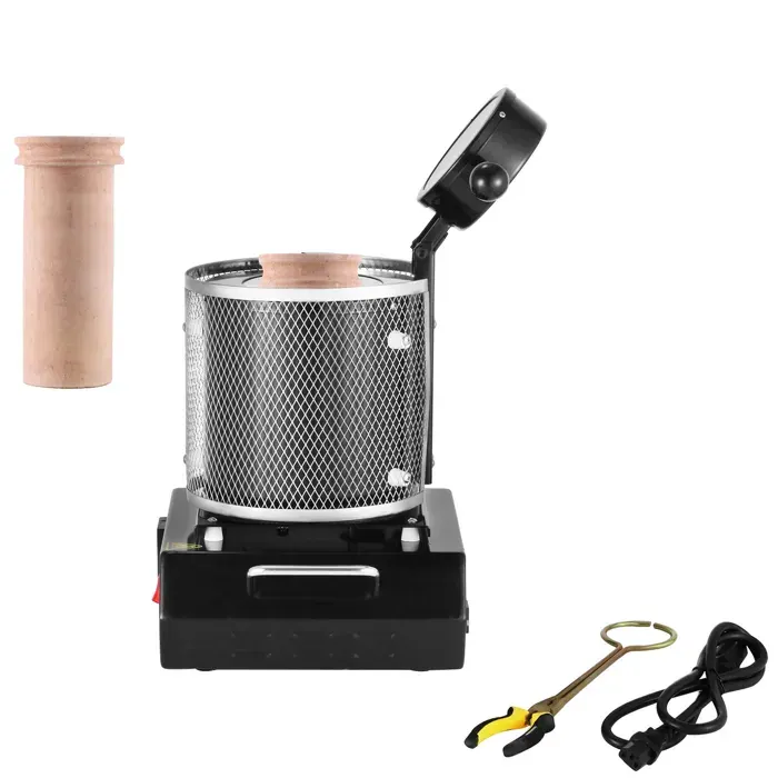 Four de fusion électrique - DUOKU - GF1150ND3-3KG - 1350 W - 1150 °C max - Creuset 5×15 cm — coloris Noir