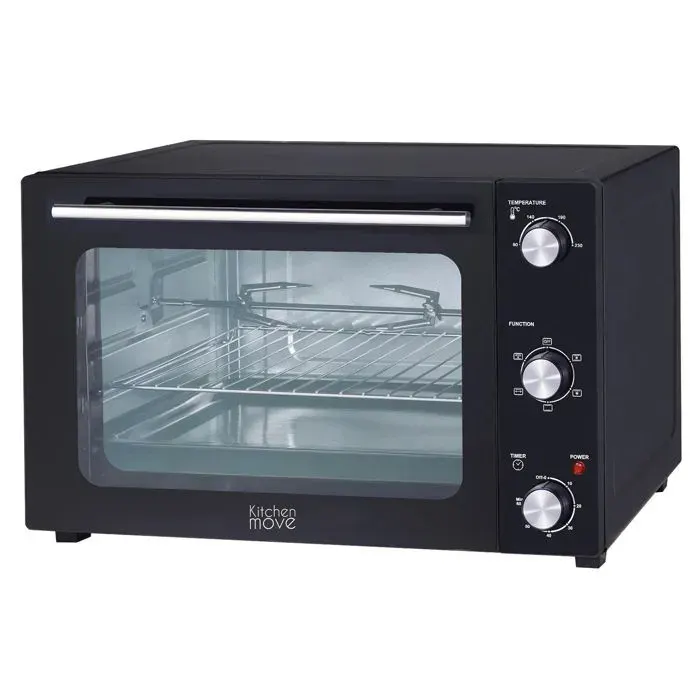 Four électrique - ARIZONA - 48L - Chaleur tournante - Grill - Minuterie 60 min - Noir