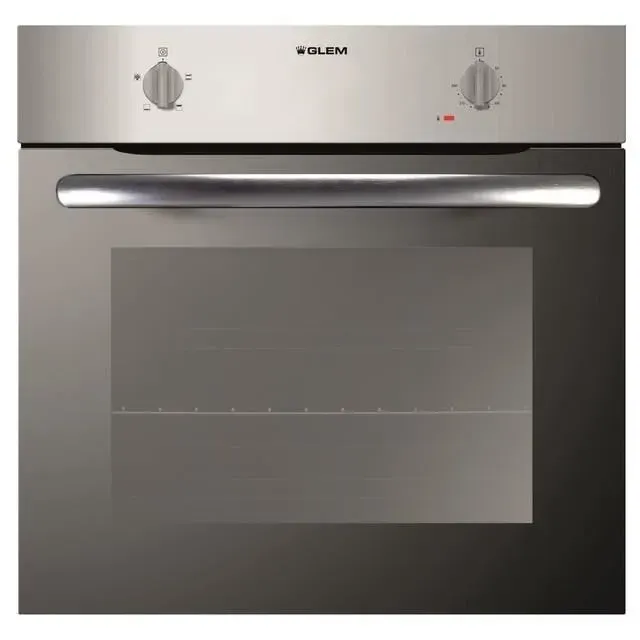 Four électrique encastrable GLEM GFL402IX - Volume 59L - Convection naturelle - Gril - Porte froide
