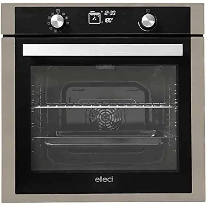 Four électrique multifonction 73 litres avec fonction pizza - ELLECI - Plano Plus - Taupe - 58cm - 555cm - 60cm