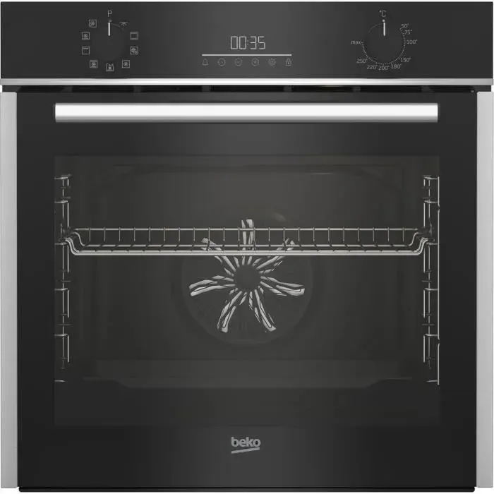 Four encastrable - Chaleur pulsée 3D - BEKO - BCBIM16300XDE - Inox - 72 L - 594x567x595 cm