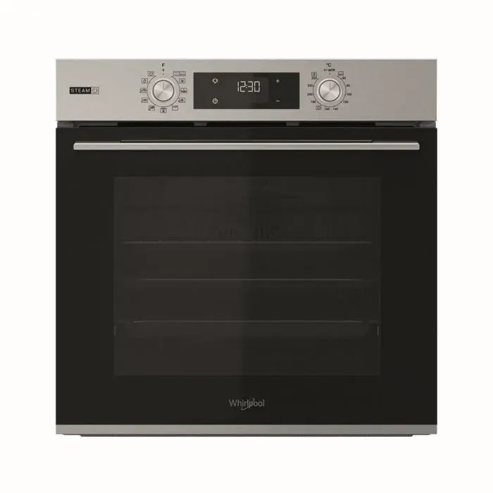 Four encastrable électrique avec vapeur - Whirlpool - Grill électrique - AquaClean hydrolytique - 11 modes de chauffage