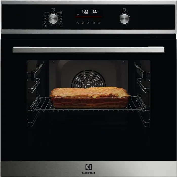 Four encastrable électrique noir - Electrolux - Convection - Gril électrique - Autonettoyage pyrolytique
