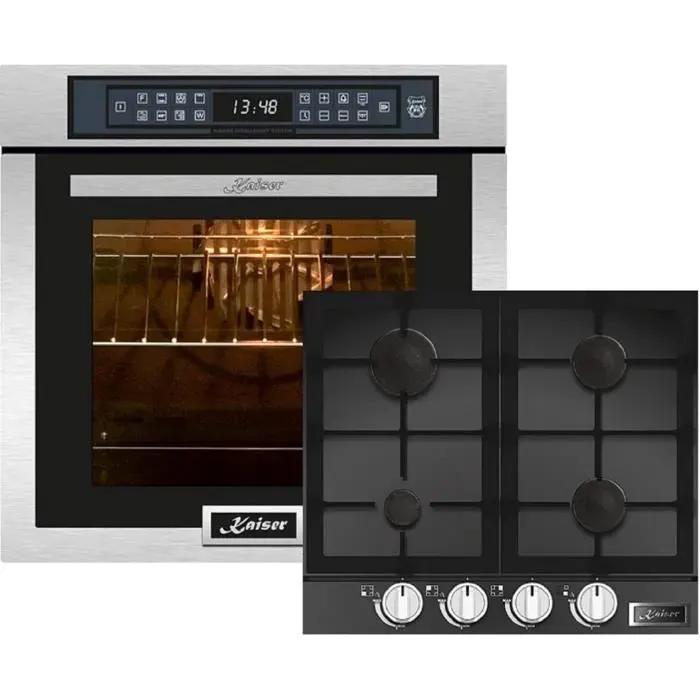 Four encastrable - Kaiser - EH 6306 R - 79 L - Autonettoyage catalytique - Table de cuisson gaz KCG 6387