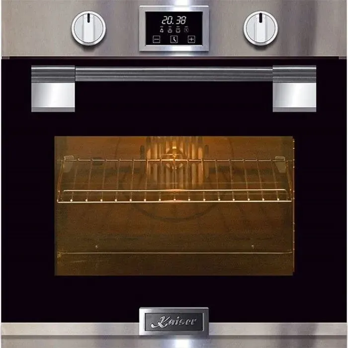 Four encastrable - Kaiser - EH 6337 - 60 cm - Pyrolyse - 79 L - Inox/verre noir