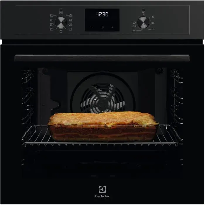 Four encastrable multifonction aquaclean - ELECTROLUX - EOF3H40TH - Pure black - Porte ventilée 2 verres - 594 x 594 x 568 cm