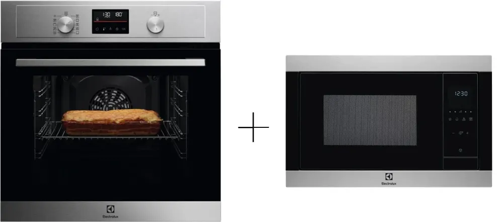 Four encastrable multifonction pyrolyse - ELECTROLUX - COH4P06BX3 - Inox - Anti-trace - Porte froide - 25 programmes de cuisson — vue 2