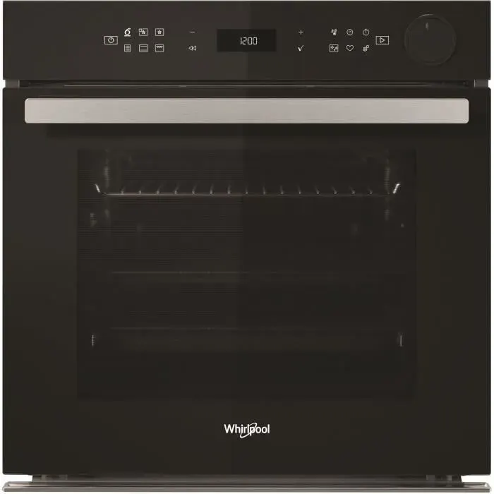 Four encastrable - Multifonction Pyrolyse - Vapeur - Chaleur pulsée - WHIRLPOOL - AKZ9S8270NB - Noir - Porte froide - 73 L - A+