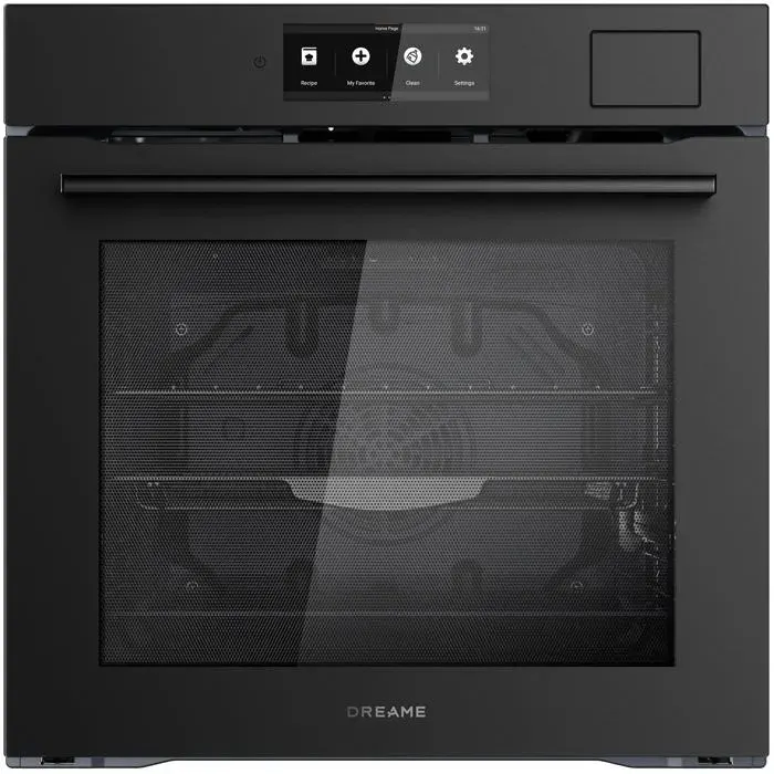 Four encastrable noir avec vapeur - Dreame - Électrique - Gril électrique - Commande tactile - Minuterie électronique