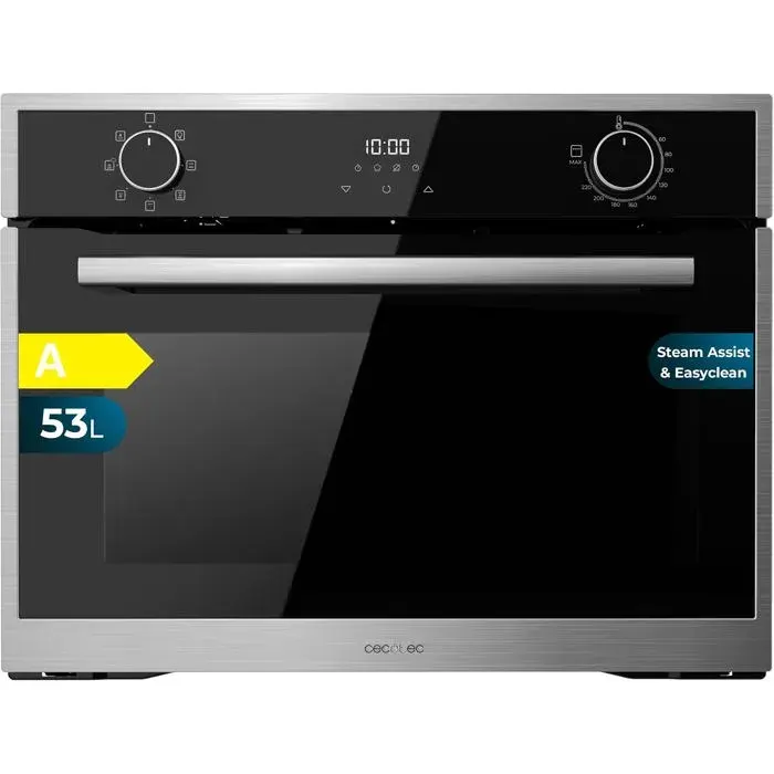 Four encastrable noir en acier inoxydable - Cecotec - Bolero Hexa M224500 Edge A - 53 L - 7 fonctions - 2600 W